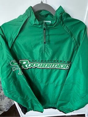 Green Pullover Windbreaker Jacket